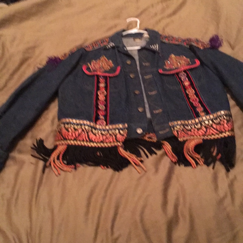 Embellished Jean jacket